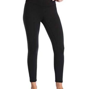 YUNOGA Women's Soft High Waisted Yoga Pants Tummy Control Ankle Length Leggings (XL, Black)