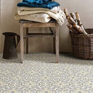 FloorPops FP2947 Antico Peel & Stick Floor Tiles, Multicolor