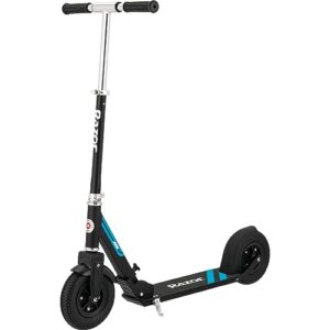 razor a5 air kick scooter for kids ages 8+ - extra-long deck, 8" pneumatic rubber wheels, foldable, anti-rattle handlebars, for riders up to 220 lbs