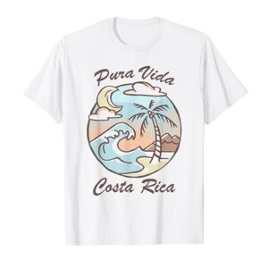 Pura Vida Costa Rica T-Shirt Colorful Tropical Beach Tee T-Shirt