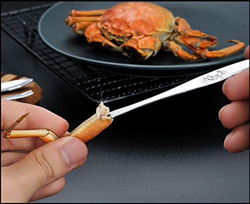 10 pcs Seafood Forks,Crab Forks,Lobster Forks, Fruits Forks 6.49 inches