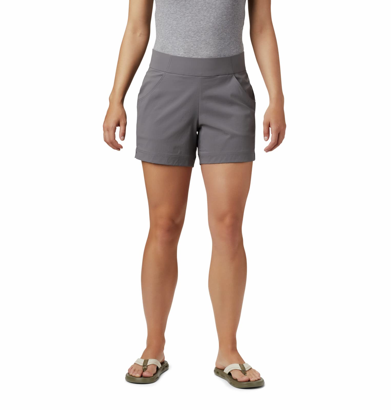 Columbia Women's Anytime Casual Short Shorts, City Grey, X-Large x 5