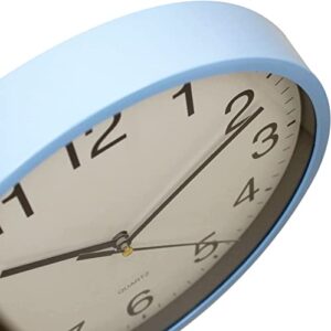 CAMY 9 Inch Wall Clock - Silent Non Ticking Quality Quartz Battery Operated Round Easy to Read Home/Office/School Clock