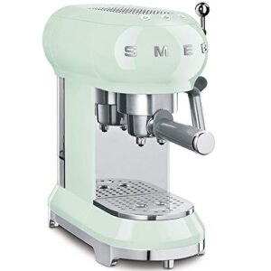 smeg pastel green stainless steel 50's retro espresso machine,1 liters