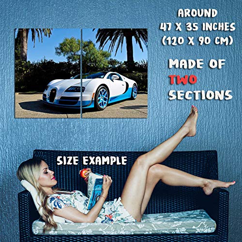 160460 Bugatti Veyron Car Decor Wall 47x35 Huge Giant Poster Print