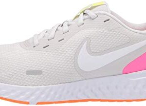 Nike Women's Revolution 5 Running Shoe, Platinum Tint/White-Pink Blast-Total Orange-Lemon Venom, 5.5 Regular US