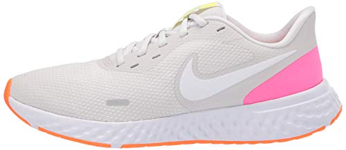 Nike Women's Revolution 5 Running Shoe, Platinum Tint/White-Pink Blast-Total Orange-Lemon Venom, 5.5 Regular US