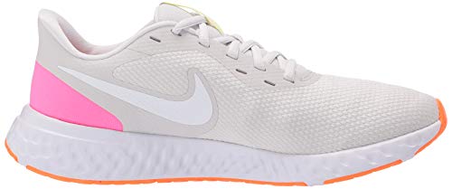 Nike Women's Revolution 5 Running Shoe, Platinum Tint/White-Pink Blast-Total Orange-Lemon Venom, 5.5 Regular US