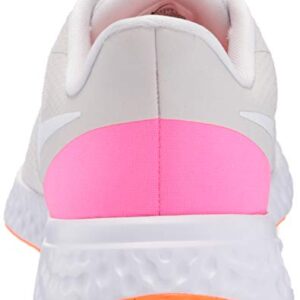 Nike Women's Revolution 5 Running Shoe, Platinum Tint/White-Pink Blast-Total Orange-Lemon Venom, 5.5 Regular US