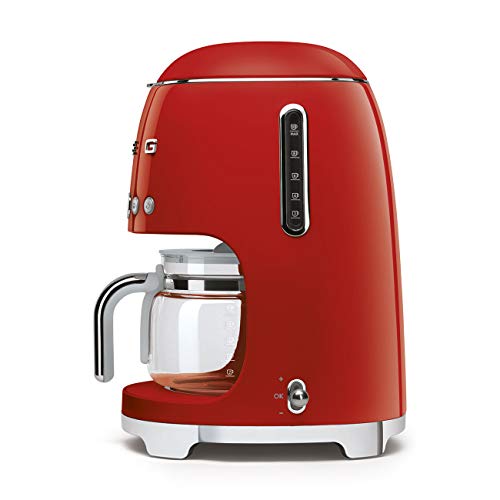 Smeg Drip Filter Coffee Machine, Red, 10 cup