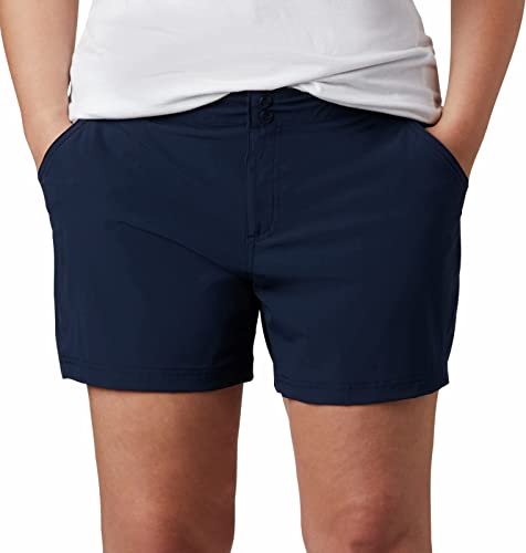 Columbia Women's Coral Point III Shorts, Collegiate Navy, 4 Short