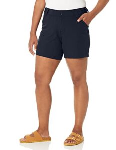 columbia women's coral point iii shorts, collegiate navy, 4 short