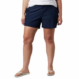 Columbia Women's Coral Point III Shorts, Collegiate Navy, 4 Short