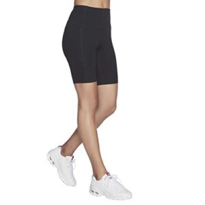 Skechers Women's GO Walk High Waisted 8" Bike Short, Black, L