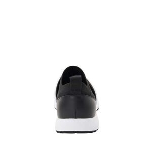 TRAQ by Alegria Qool Mens Smart Walking Shoe Black 9.5 M US
