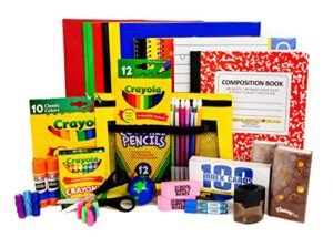 elementary school essentials back to school kit - school supplies bundle - 47 pieces