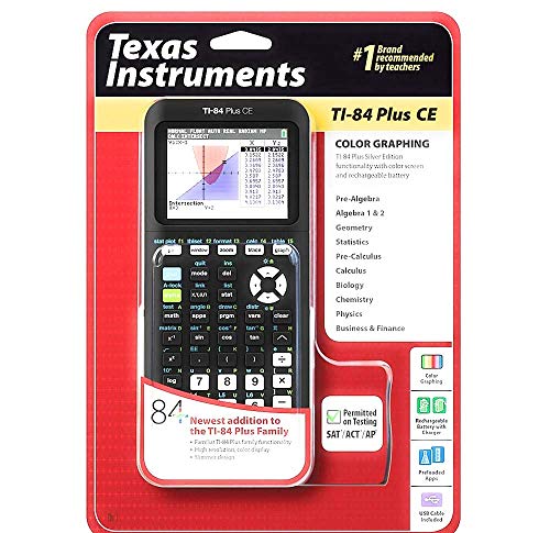 TI-84 Plus CE Graphing Calculator, Black