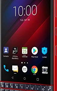 BlackBerry Key2 LE 64GB Unlocked GSM Phone w/Dual 13MP & 8MP Camera (Atomic Red Limited Edition, 64GB Dual Sim (ATT, Verizon, Tmobile))