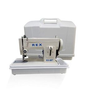 Sewing Machine Case with Base for Portable Walking Sewing Machines fits Rex 607 Singer Brother Consew CP206RL Reliable Barracuda 200ZW