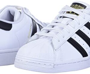 adidas Originals womens Superstar Sneaker, White/Black/White, 10 US