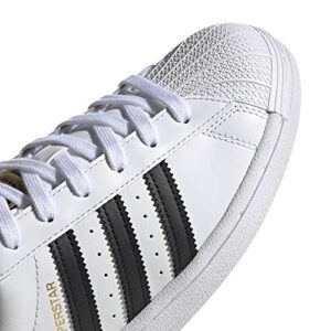 adidas Originals womens Superstar Sneaker, White/Black/White, 10 US