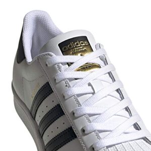 adidas Originals womens Superstar Sneaker, White/Black/White, 10 US