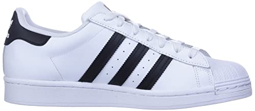 adidas Originals womens Superstar Sneaker, White/Black/White, 10 US