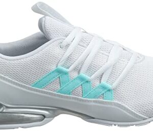 PUMA Women's Riaze Prowl, Puma White-Gulf Stream, 9