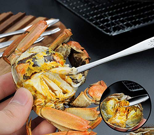 Crab and Lobster Tools - Crab Leg Crackers and Picks Set, Picks Knife for Crab, Shellfish Scissors Nut Cracker, Stainless Steel Seafood Utensils Crackers & Forks Cracker