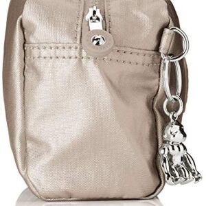 Kipling Purse, Silver (Metallic Glow)