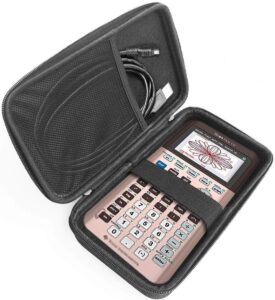 fitsand hard case compatible for ti-84 plus ce color graphing calculator rose gold