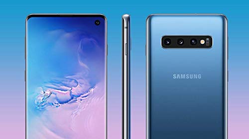 SAMSUNG Galaxy S10+ Plus 128GB+8GB RAM SM-G975F/DS Dual Sim 6.4" LTE Factory Unlocked Smartphone International Model No-Warranty (Prism Blue)