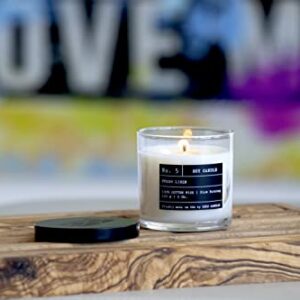 Lulu Candles | Jasmine & Lily | Luxury Scented Soy Jar Candle | Hand Poured in The USA | Highly Scented & Long Lasting- 6 Oz.