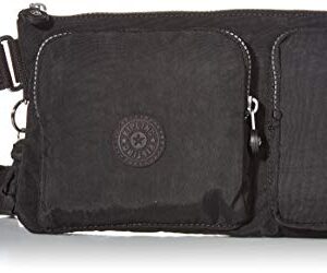 Kipling Women's Presto Up Waist Pack, Black Noir, 11" L x 6.5" H x 1.25" D