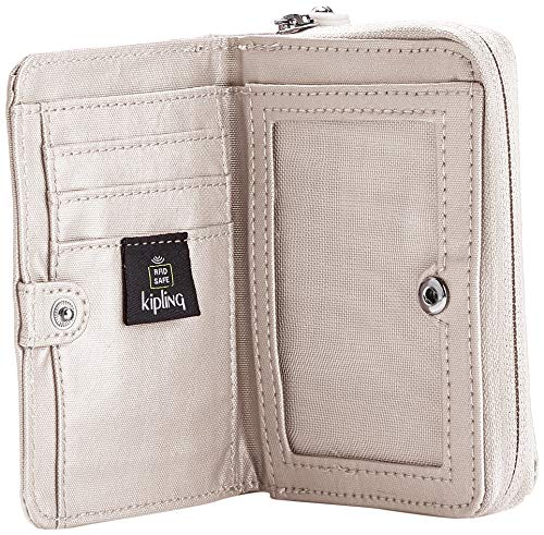 Kipling Wallet, Silver (Metallic Glow)