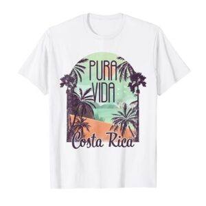 Pura Vida Costa Rica TShirt Colorful Tropical Beach Tee