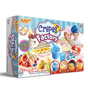 mi alegria crepes factory set. make real french style crepes. decorate, fill and choose your favorite toppings. set includes 27 pieces