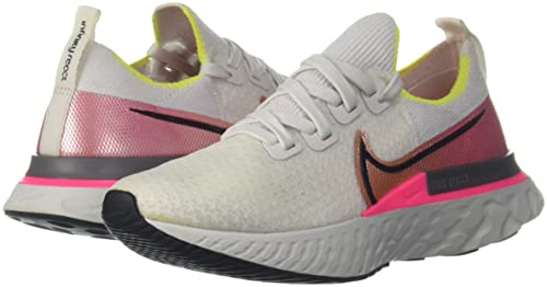 Nike React Infinity Run Flyknit Women's Running Shoe Platinum Tint/Black-Pink Blast Size 8.5