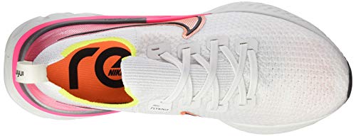 Nike React Infinity Run Flyknit Women's Running Shoe Platinum Tint/Black-Pink Blast Size 8.5