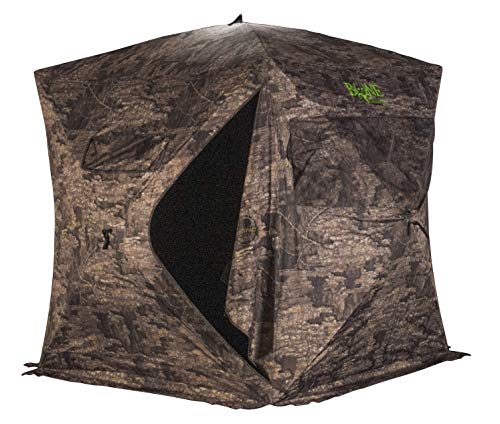 Rhino Blinds x Bone Collector R600BC-RTT 3 Person Hunting Ground Blind, Realtree Timber