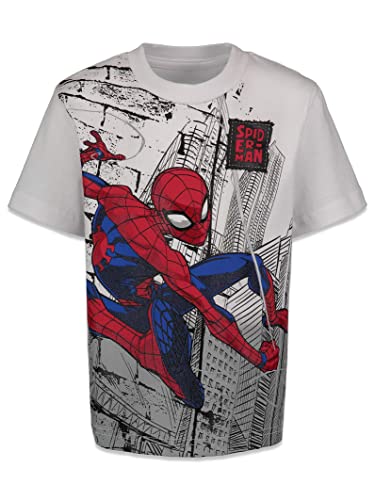 Marvel Spider-Man Big Boys 4 Pack T-Shirts Spiderman 8