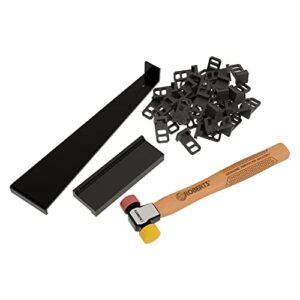 roberts 10-43 laminate and hardwood pro flooring installation kit for vinyl, black