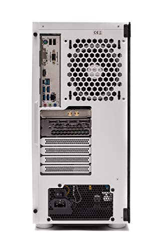Skytech Archangel Gaming Computer PC Desktop – Ryzen 5 3600 3.6GHz, GTX 1660 6G, 500GB SSD, 8GB DDR4 3200MHz, RGB Fans, Windows 10 Home 64-bit, 802.11AC Wi-Fi