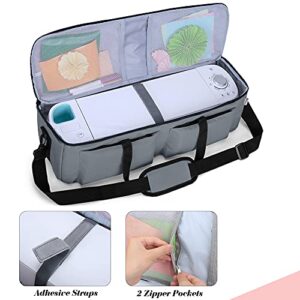 YARWO Carrying Bag Compatible for Cricut Explore Air (Air 2), Maker, Tote Bag Travel Bag for Die Cutting Accessories and Supplies(Grey, Lightweight Style)