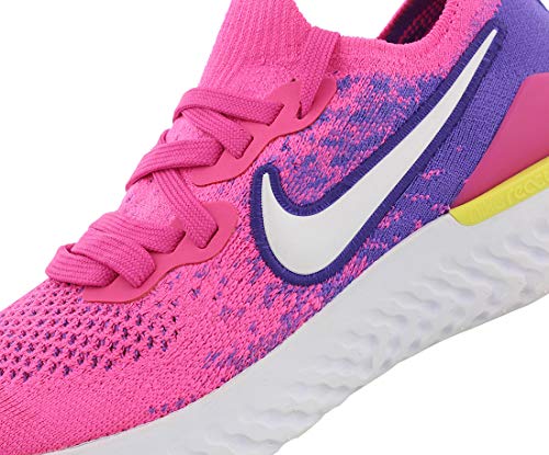 Nike Women's Epic React Flyknit 2 Running Shoe Fuchsia/White, 7.5