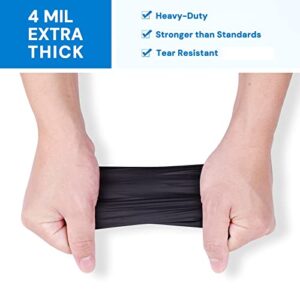 EDI Disposable Vinyl Gloves Large, 100 pcs (Black)