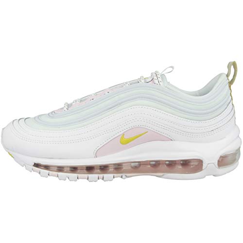 Nike Womens Air Max 97 SE Running Trainers CI9089 Sneakers Shoes (UK 3.5 US 6 EU 36.5, White Opti Yellow Pale Pink 100)