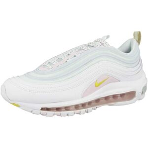 Nike Womens Air Max 97 SE Running Trainers CI9089 Sneakers Shoes (UK 3.5 US 6 EU 36.5, White Opti Yellow Pale Pink 100)