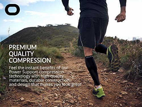 Calf Compression Sleeve for Men & Women (20-30mmHg) - Best Calf Compression Socks for Running, Shin Splint, Calf Pain Relief, Leg Support Sleeve for Runners, Medical, Air Travel, Nursing, Cycling
