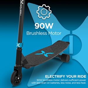 Hover-1 Switch 2-In-1 Electric Scooter & Skateboard | 2.5HR Full Charge, Lock & Release Mechanism, Remote Controlled, Safe for Kids, Black